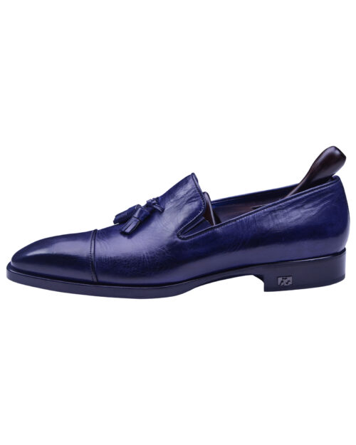 Angelo Galasso Signature Royal Blue Loafer shoes-1