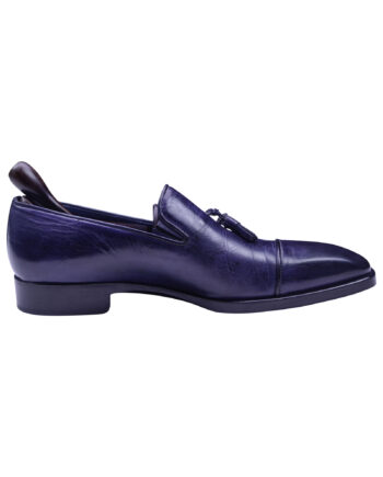 Angelo Galasso Signature Royal Blue Loafer shoes