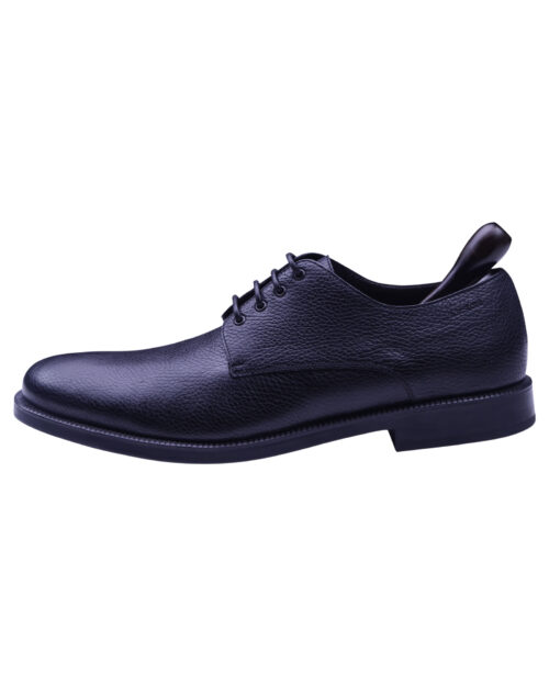a.testoni Black Color Calf Leather Handmade Lace Up Shoe -1