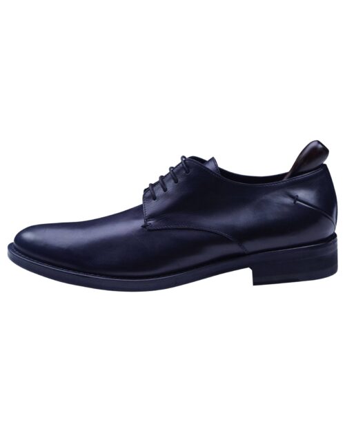 Costume National Black Color Calf Leather Handmade Lace Up Shoe -1