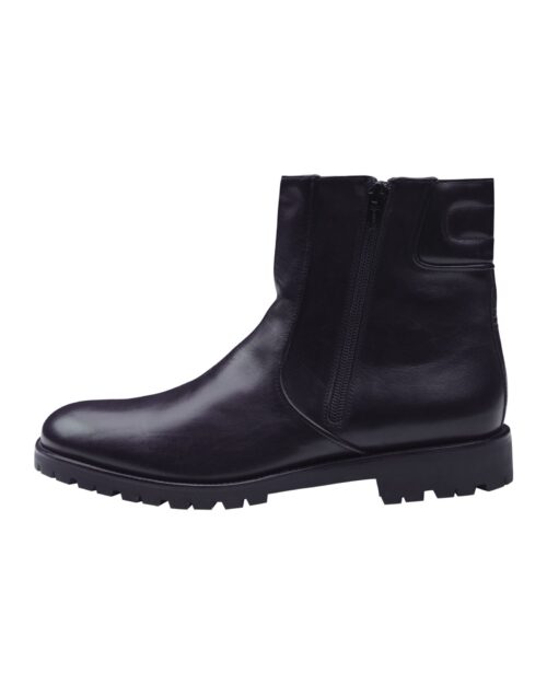 Corneliani Designer Black Color Winter Leather Boot1
