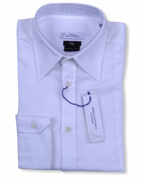 Versace Collection Designer White Dress Shirt